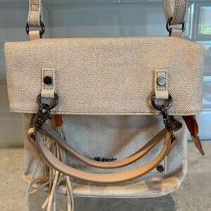 Sherpani Cream Crossbody Bag with Modern Design